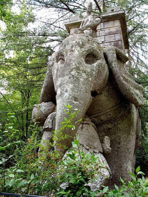 Gardens of Bomarzo, Italy | Bomarzo .. Elephant (Alice Joyce photo ...