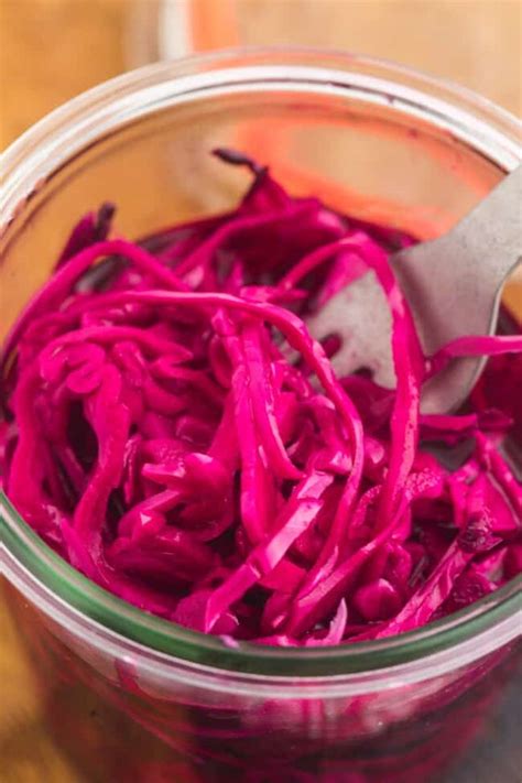 Quick Pickled Red Cabbage - Little Sunny Kitchen