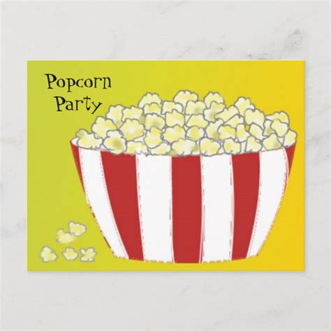 Popcorn Party Invitation | Zazzle.com