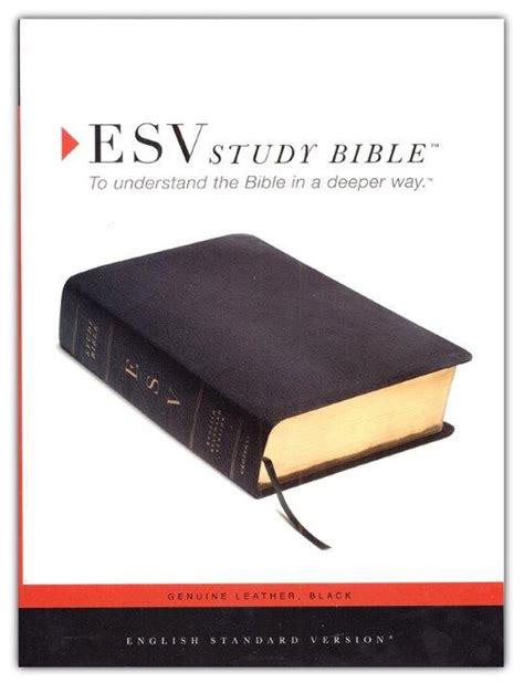 ESV Study Bible--Genuine Leather, Black - ByTheWell4God