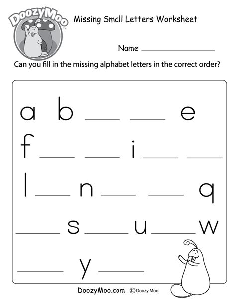 View 10 Ordering The Alphabet Worksheet Images - Small Letter Worksheet