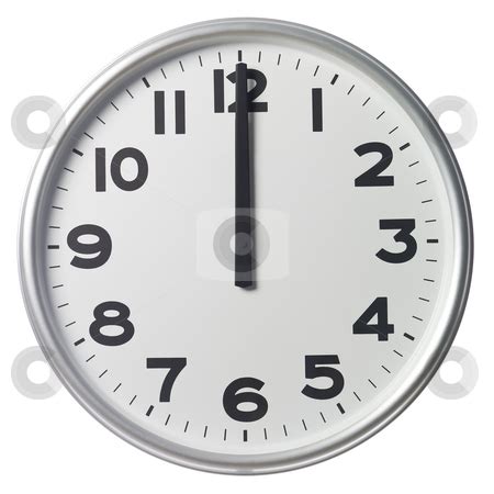 Twelve O`Clock stock photo