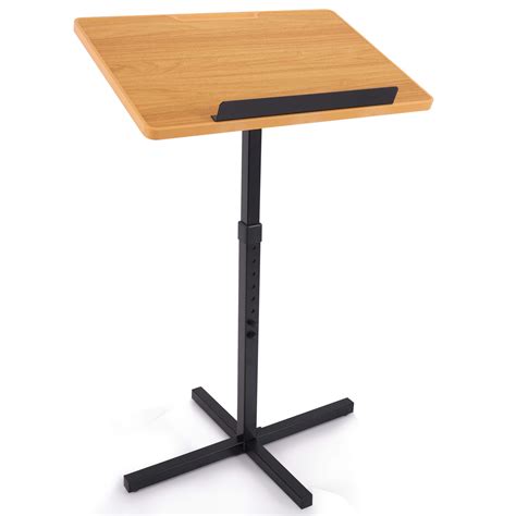 Portable Floor Lectern Podium Stand-Height Adjustable Steady Standing ...