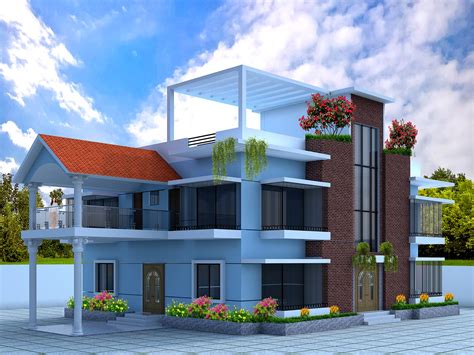 Duplex House Exterior Design by Tanzia on Dribbble