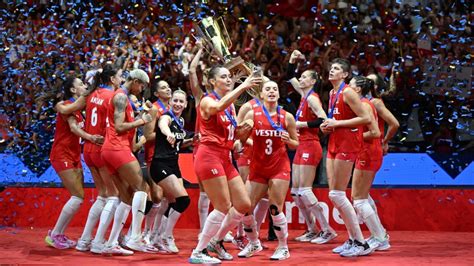 Turkish women’s volleyball team wins European champions title