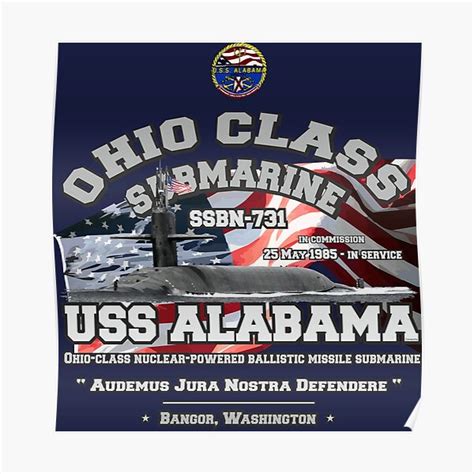 "USS ALABAMA Submarine " Poster for Sale by comancha | Redbubble