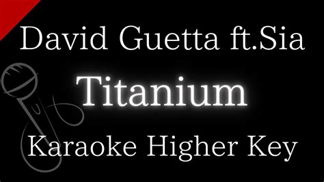 【Karaoke Instrumental】Titanium / David Guetta ft.Sia【Higher Key】 - YouTube