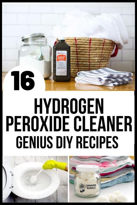 16 Insanely Useful Hydrogen Peroxide Cleaner Recipes in 2020 | Cleaning ...