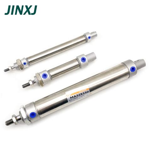 Small-Pneumatic-Cylinder-Stainless-Steel-16-20-25-32-40mm-Bore-With ...