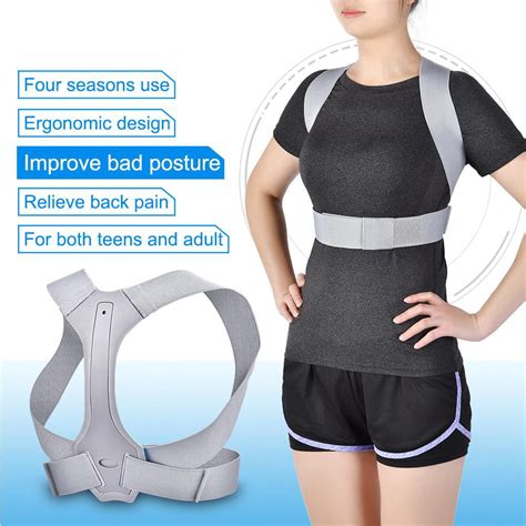 Doact Back Posture Corrector Adjustable Shoulder Brace Support for ...