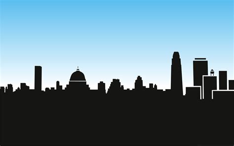 Free City Skyline Silhouette, Download Free City Skyline Silhouette png ...