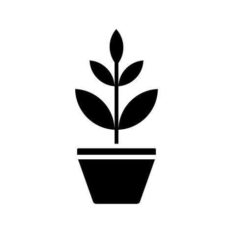 Potted Plant Icon Vector Art, Icons, and Graphics for Free Download