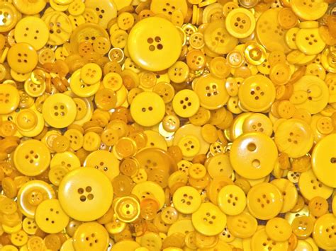 500g Yellow Buttons Many Shapes Sizes Colours Styles by AnycraftUK