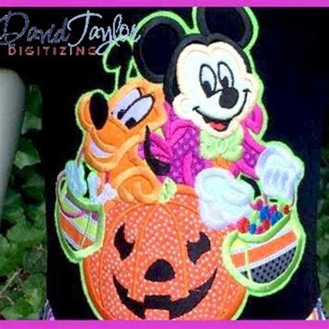 Halloween Pluto and Mickey 4x4 5x7 6x10 and 8x8 in 9 - Etsy