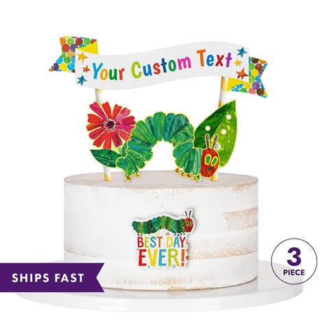 HUNGRY CATERPILLAR Cake Topper Birthday Cake Topper Hungry - Etsy