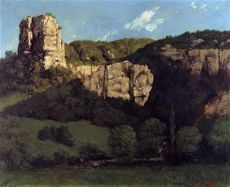 Landscape Bald Rock in the Valley of Ornans, 1864 - Gustave Courbet ...