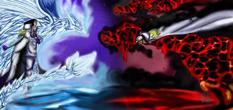 Aokiji vs Akainu, Battle of admirals! by sharaizx on DeviantArt