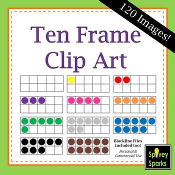 Ten Frame Clipart by Spivey Sparks | TPT