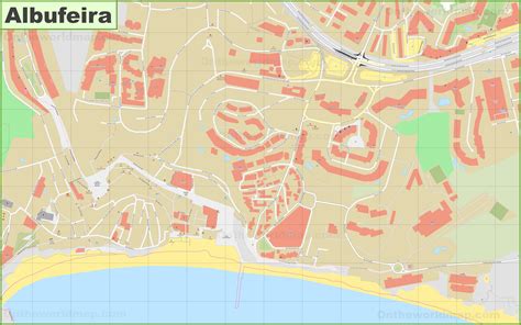 Albufeira old town map