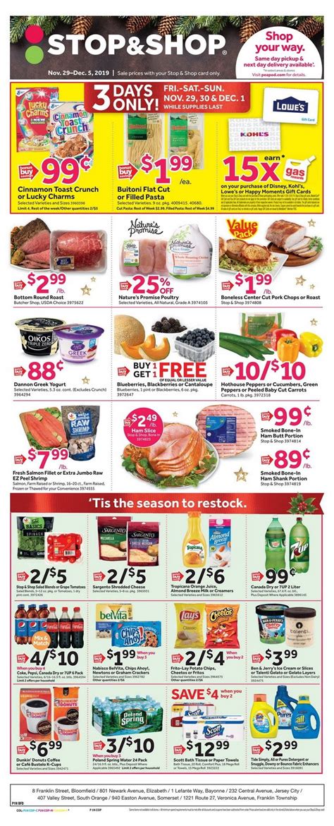 Stop & Shop Weekly Circular Nov 29 – Dec 05, 2019