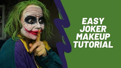 Simple Joker Makeup Tutorial- Halloween ideas - YouTube