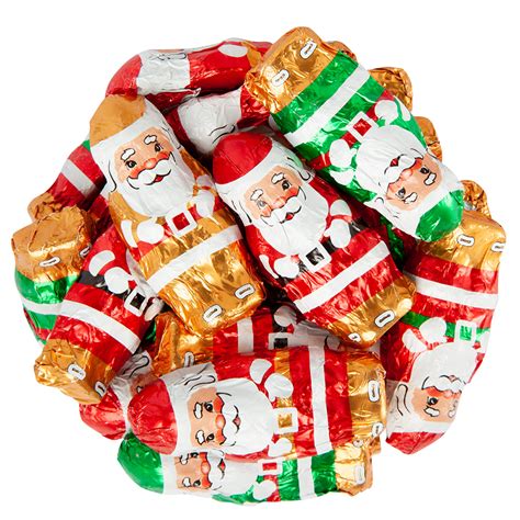 Foil Wrapped Chocolate Santas - Lagomarcino's