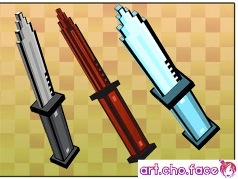 Low Poly Pixel Knife | 3D | Unity Asset Store