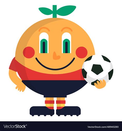 Naranjito spain 1982 fifa mascot Royalty Free Vector Image