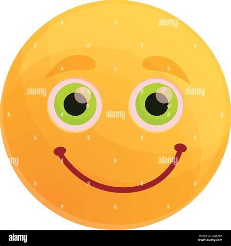 Friendly emoticon icon. Cartoon of friendly emoticon vector icon for ...