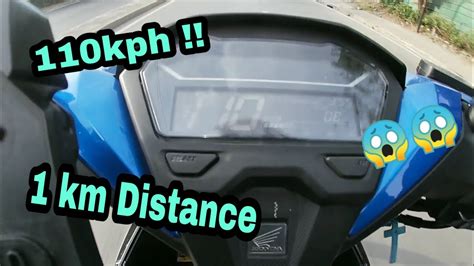 TOP SPEED TEST | HONDA CLICK 125i V2 | PURE STOCK | 1 KILOMETER ...