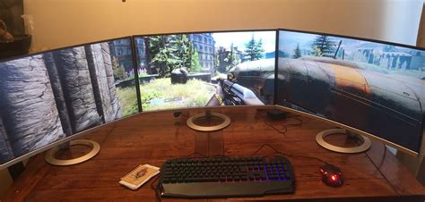 Creating a three-monitor gaming station with the ASUS VZ27VQ curved ...