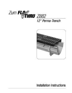 Zurn-Z882-installation | Trench Drain Systems