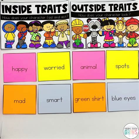 Teaching Main Character And Character Traits - Missing Tooth Grins