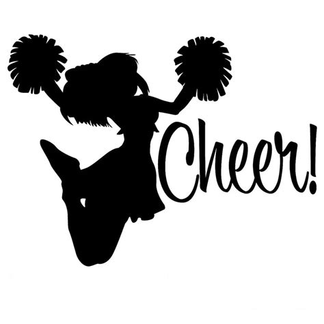 15.2CM*11.5CM Cheer ! Vinyl Car Decals Sticker Car Styling Cheerleader ...