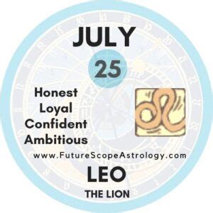 July 25 Zodiac (Leo) Birthday: Personality, Zodiac Sign, Compatibility ...