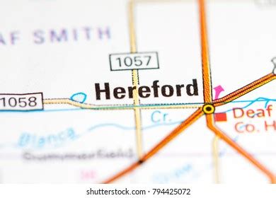 Hereford Texas Usa On Map Stock Photo 794425072 | Shutterstock