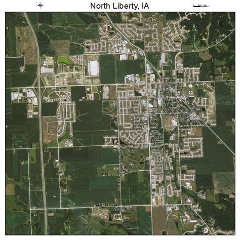 Aerial Photography Map of North Liberty, IA Iowa