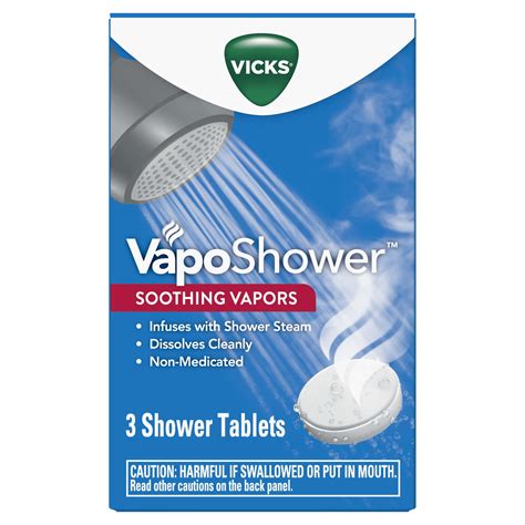 Vicks Vapo Shower, Dissolvable Shower Steamers Tablets, Soothing, Non ...