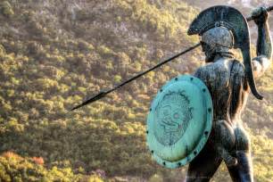 The statue monument of Leonidas at Thermopylae