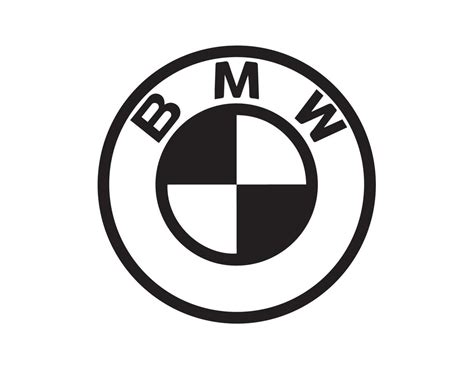 BMW Brand Logo Symbol Black Design Germany Car Automobile Vector ...