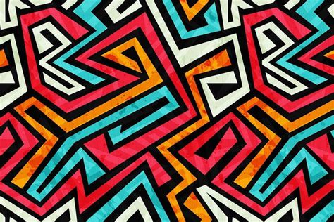 Graffiti vector patterns pack | Tribal pattern drawing, Vector pattern ...