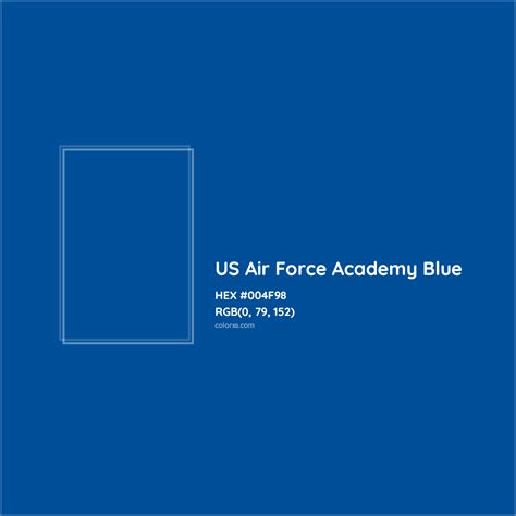 US Air Force Academy Blue Complementary or Opposite Color Name and Code ...