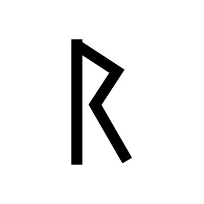 Raidho - Norse Runes symbol - Symbolikon Worldwide Symbols