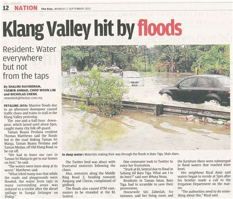 Klang Valley hit by floods – SMART Motorway Tunnel