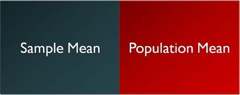 Difference Between Sample Mean and Population Mean (With Comparison ...