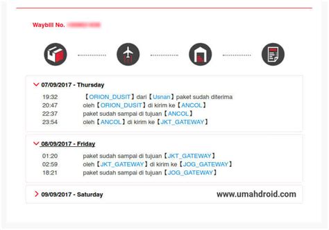 11 Arti Status Pelacakan J&T Express Yang Perlu Diketahui - Umahdroid