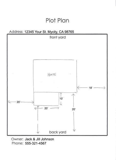 Plot Plan Example | Alumawood