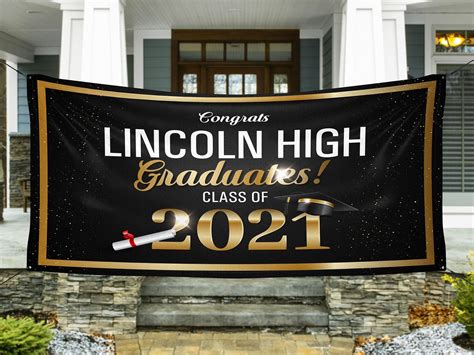 Graduation Banner High School Banner School Banner Vinyl | Etsy