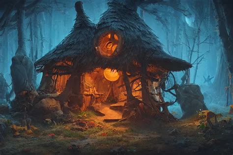 witch hut, ambient lighting, concept art, intricate, | Stable Diffusion ...