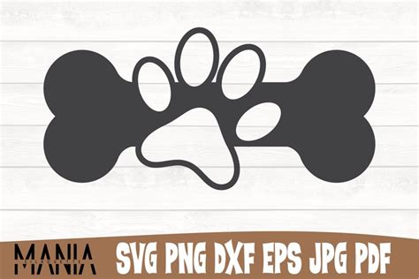 Dog Bone Svg Cut File Design